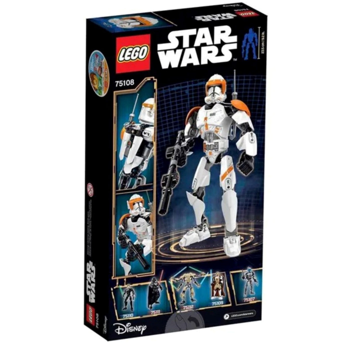 LEGO Star Wars Clone Commander Cody (75108) — back of box