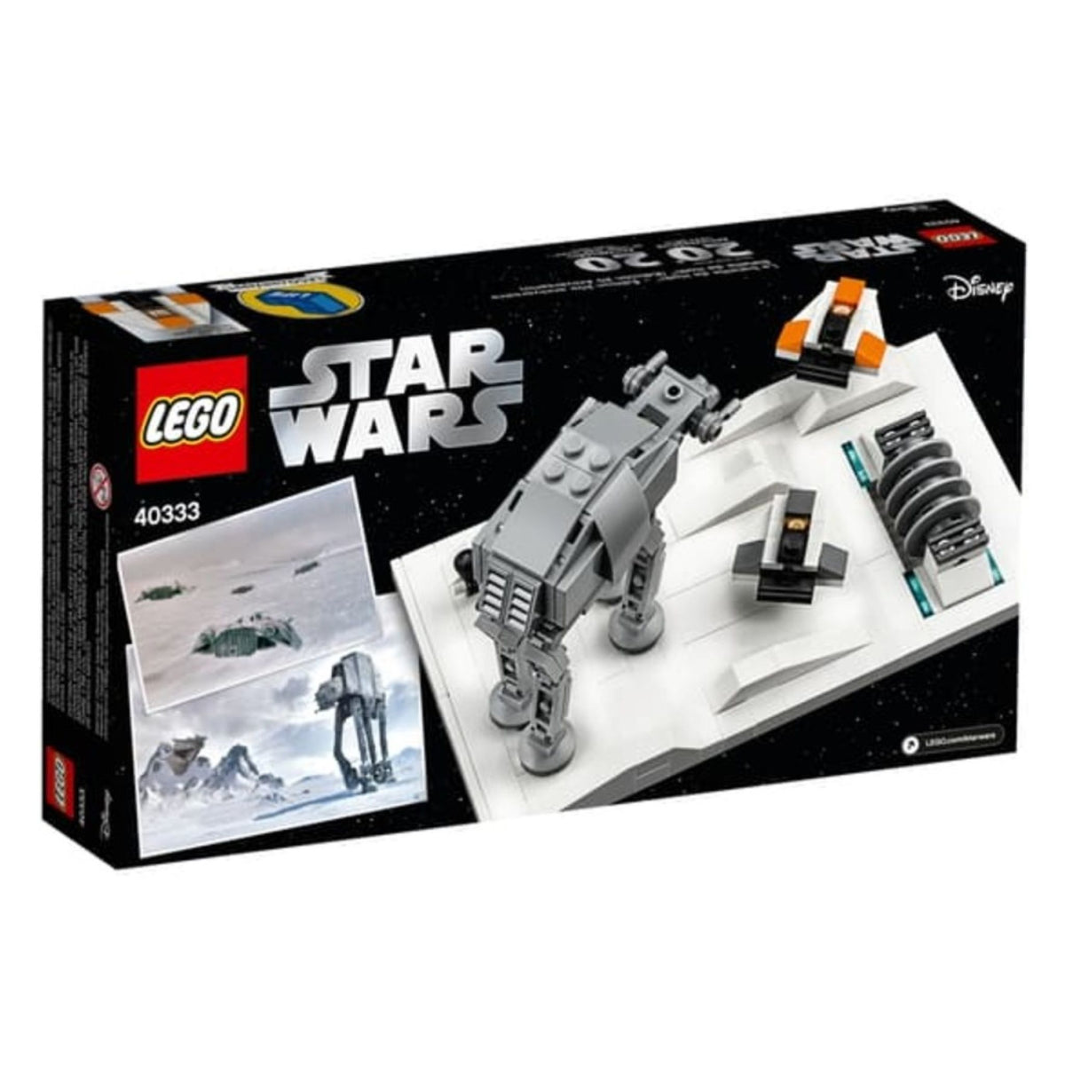 LEGO Battle of Hoth - 20th Anniversary Edition (40333) — back of box