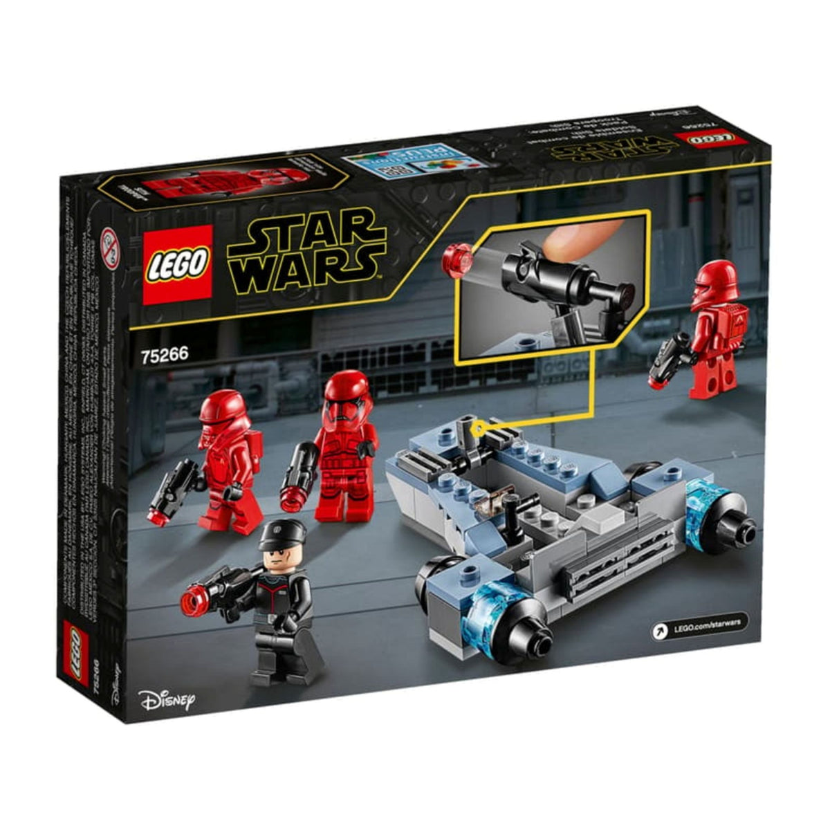 LEGO Star Wars Sith Troopers Battle Pack (75266) — back of box