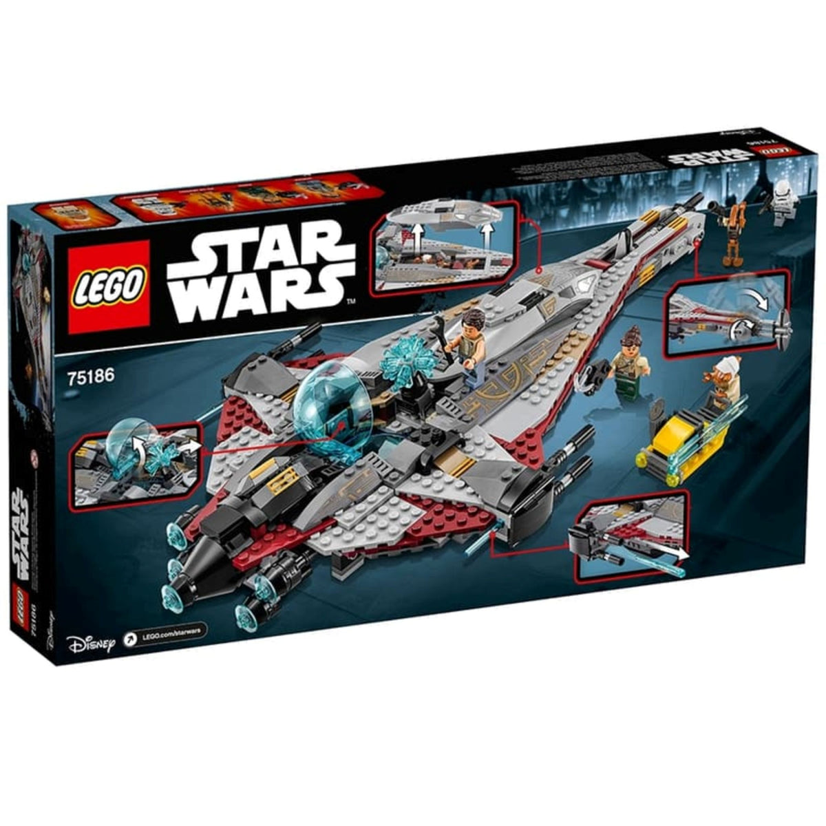 LEGO Star Wars The Arrowhead (75186) — back of box