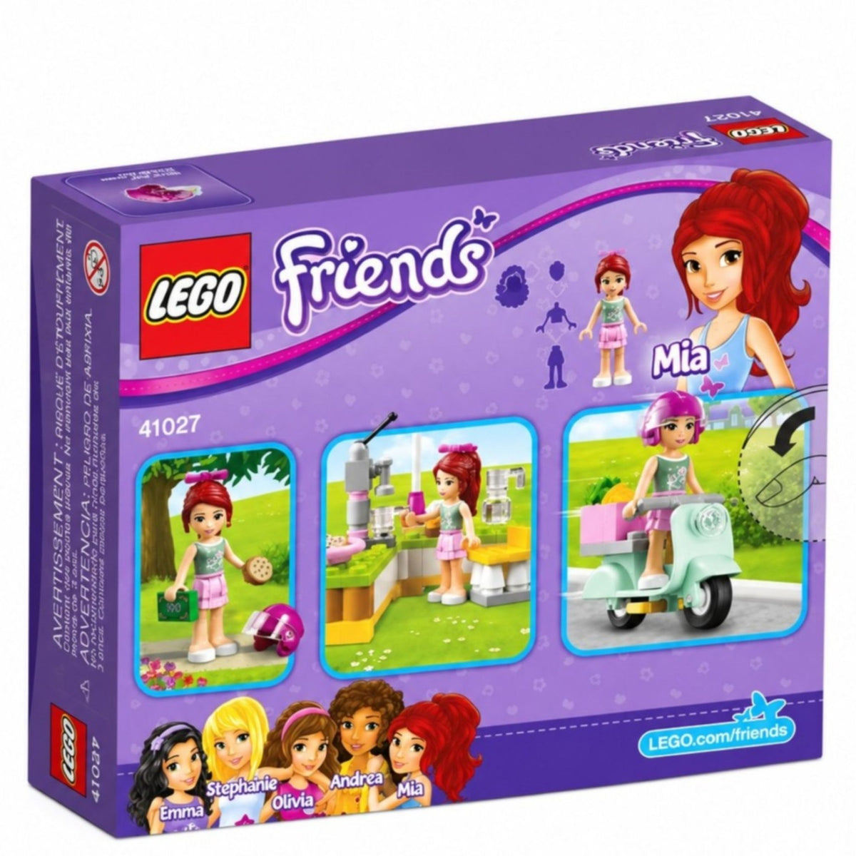 LEGO Friends Mia's Lemonade Stand (41027) — back of box