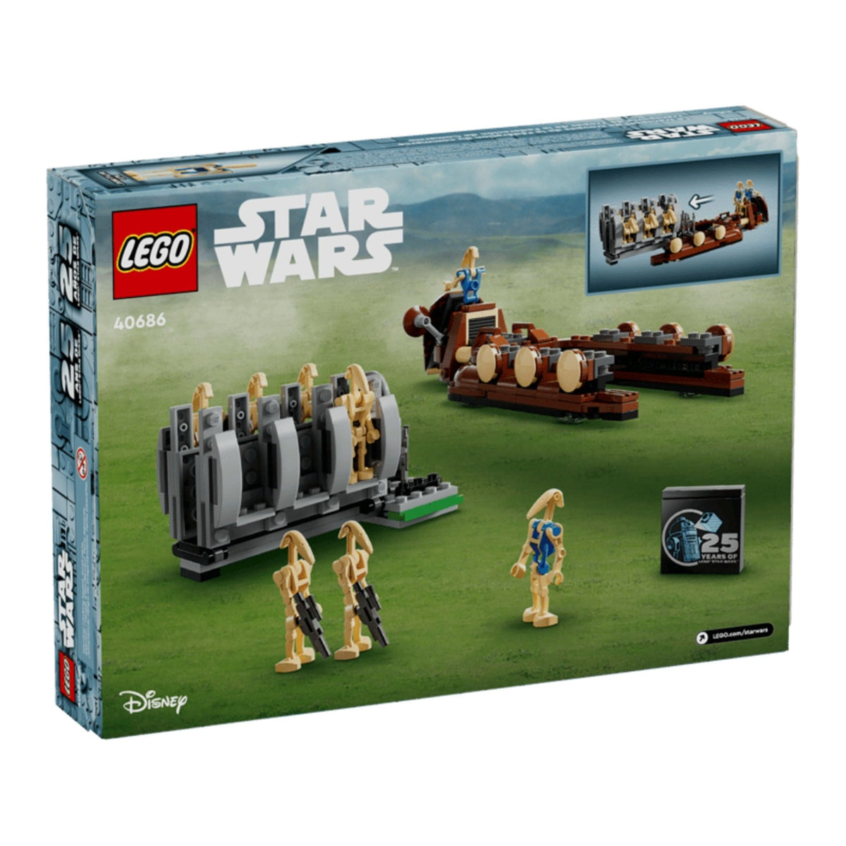 LEGO Star Wars Trade Federation Troop Carrier (40686) — back of box