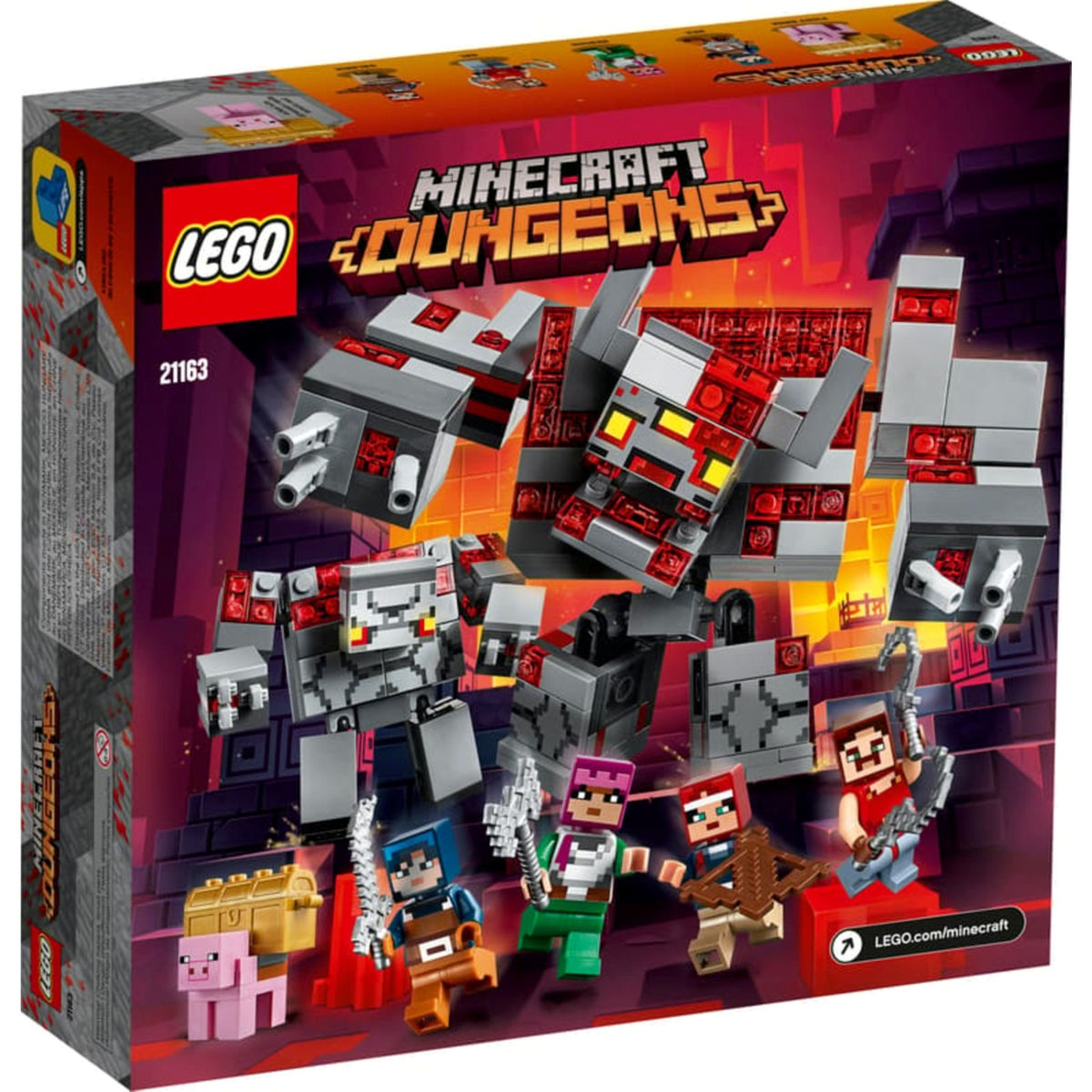 LEGO Minecraft The Redstone Battle (21163) — back of box