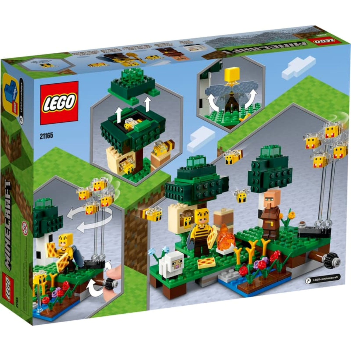LEGO Minecraft The Bee Farm (21165) — back of box