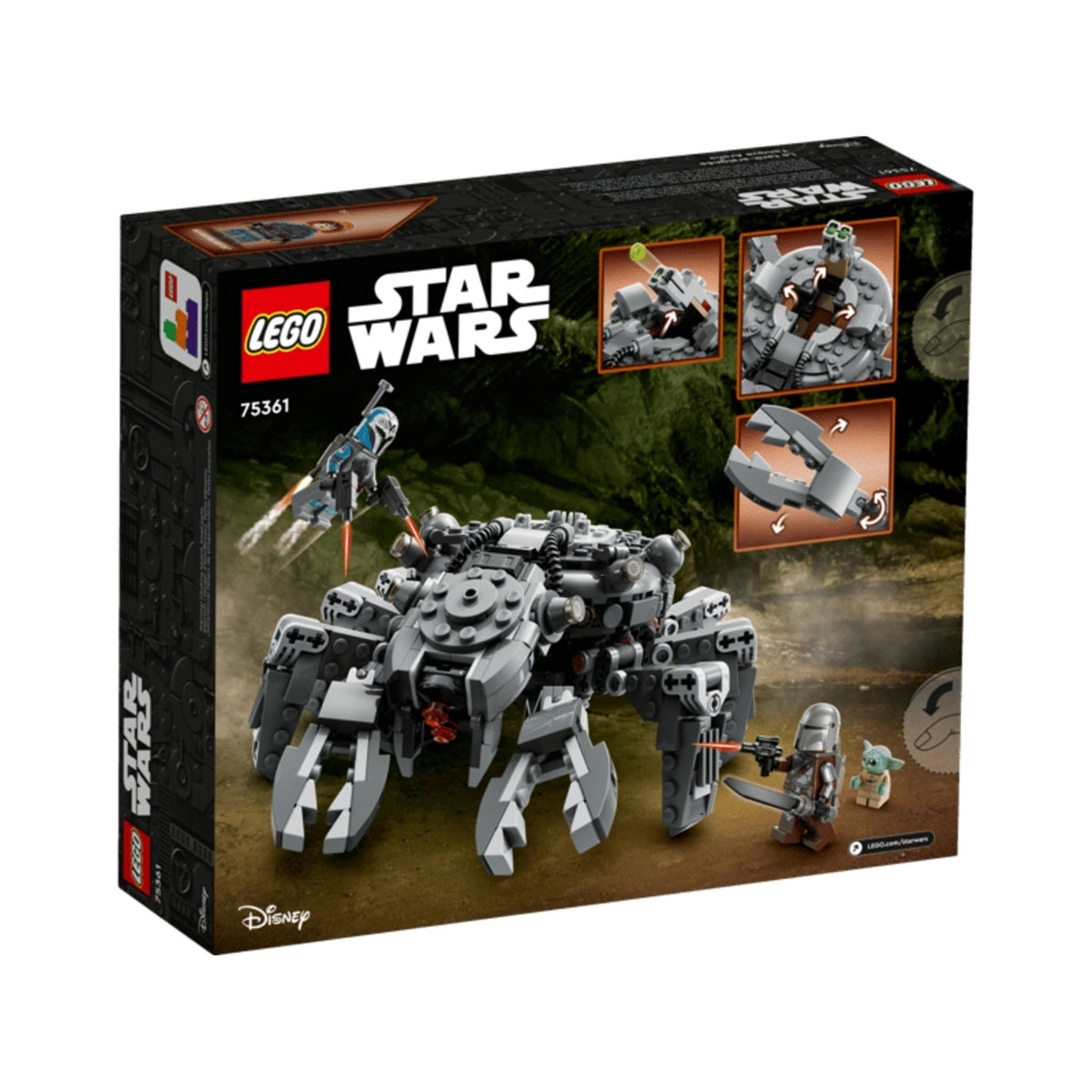 LEGO Star Wars Spider Tank (75361) — back of box