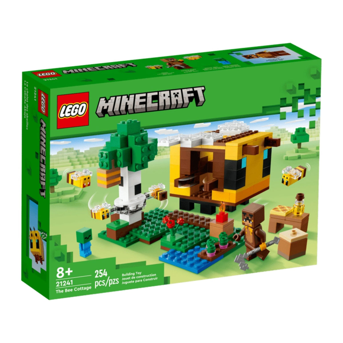 LEGO Minecraft The Bee Cottage (21241) — front of box