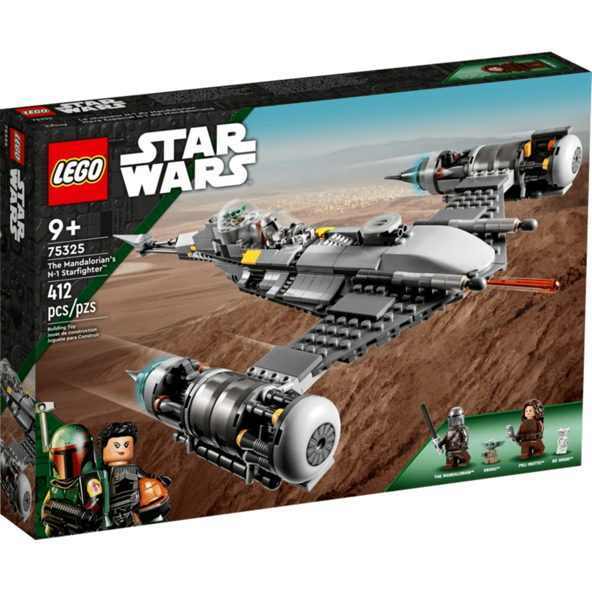 LEGO Star Wars The Mandalorian's N-1 Starfighter (75325) — front of box