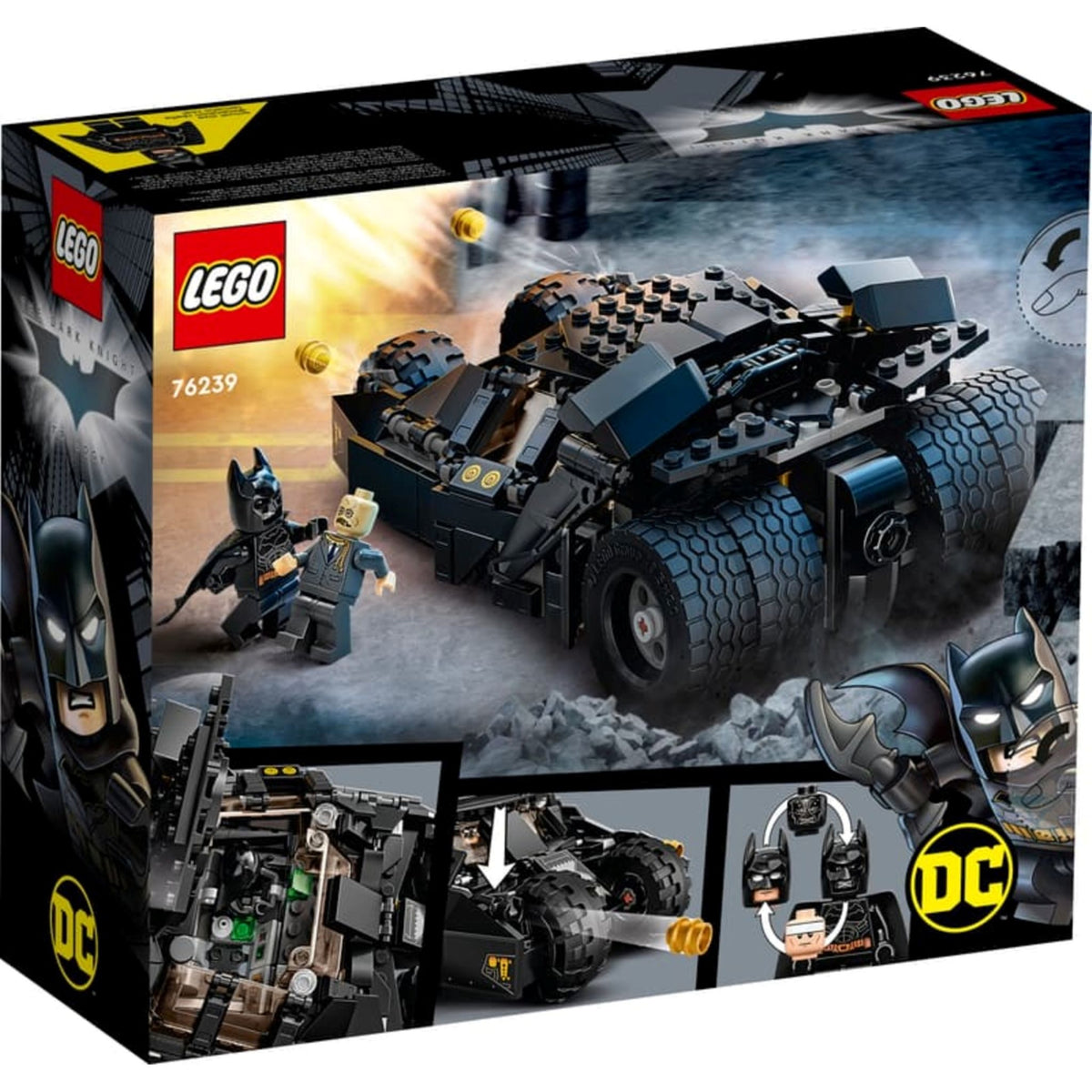 LEGO DC Batman Batmobile Tumbler: Scarecrow Showdown (76239) — back of box