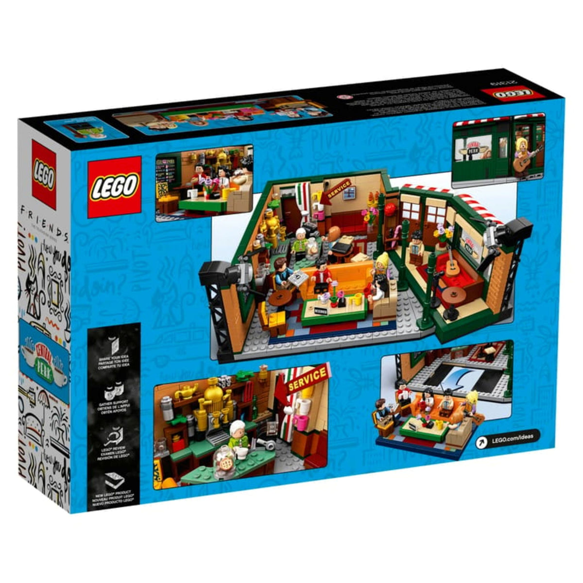 LEGO Ideas F·R·I·E·N·D·S Central Perk (21319) — back of box