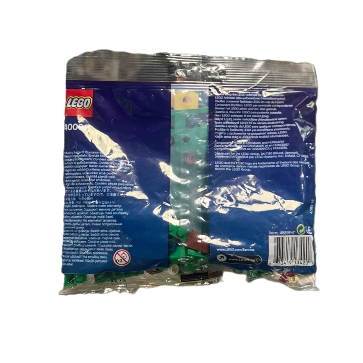 LEGO Christmas Tree polybag (40002) — back of box