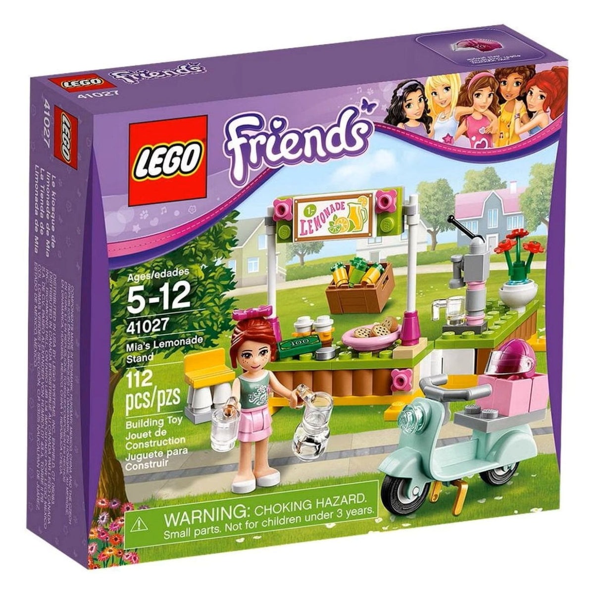 LEGO Friends Mia's Lemonade Stand (41027) — front of box
