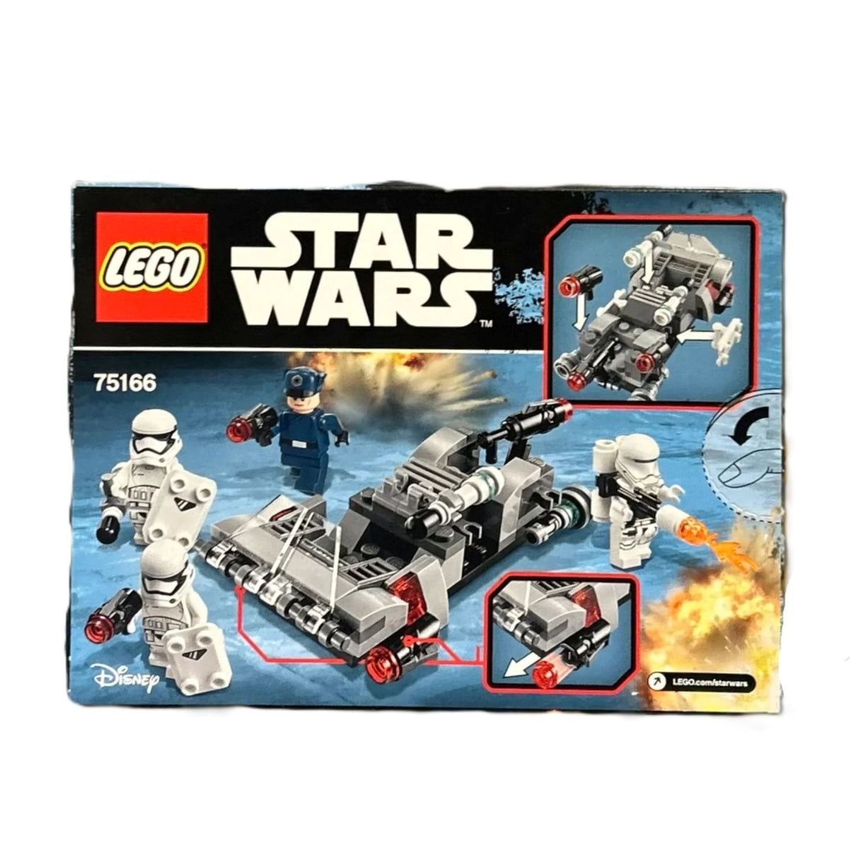 LEGO Star Wars First Order Transport Speeder Battle Pack (75166) — back of box