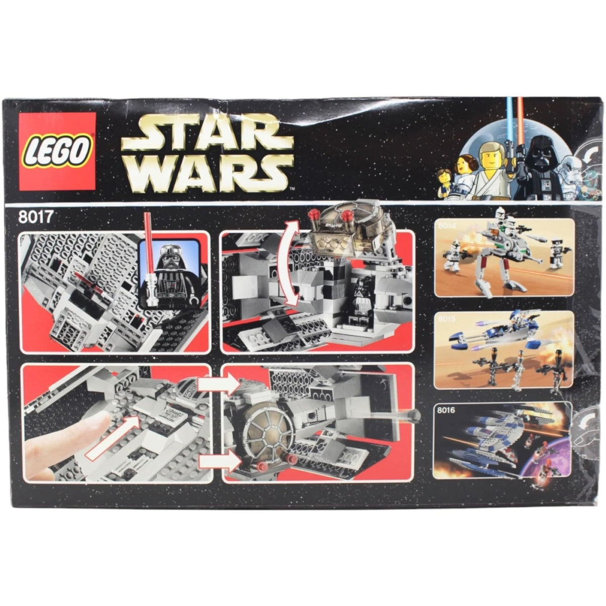 LEGO Star Wars Darth Vader's TIE Fighter (8017) — back of box