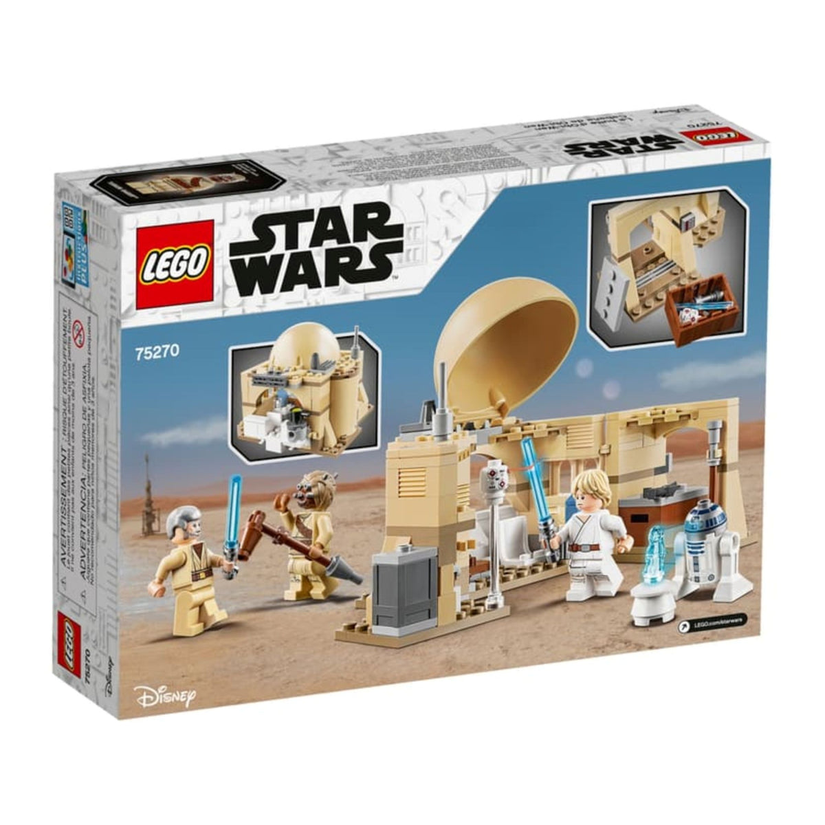 LEGO Star Wars Obi-Wan's Hut (75270) — back of box