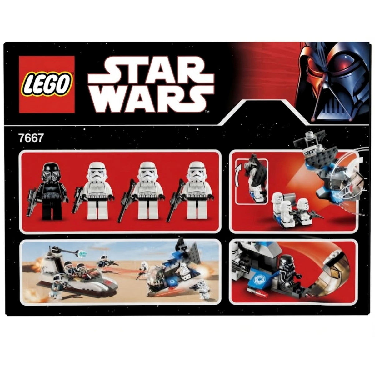 LEGO Star Wars Imperial Dropship (7667) — back of box