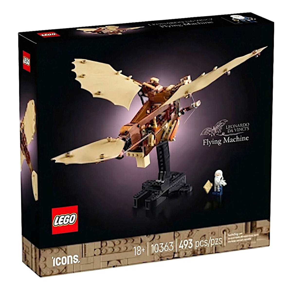 LEGO Icons Leonardo da Vinci's Flying Machine (10363) — front of box