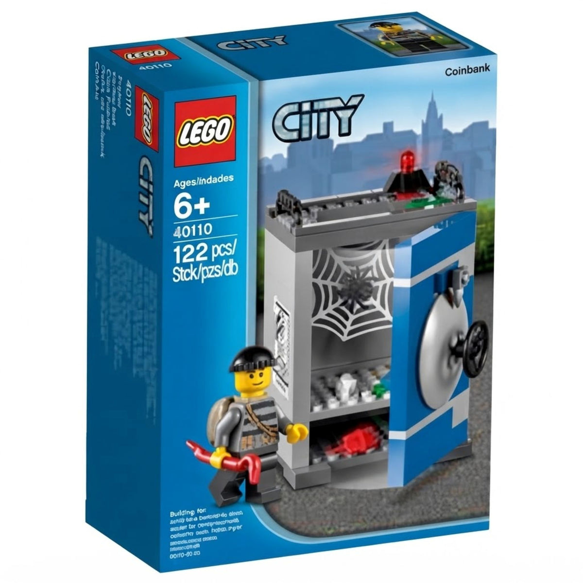 LEGO City Coin Bank (40110) — front of box