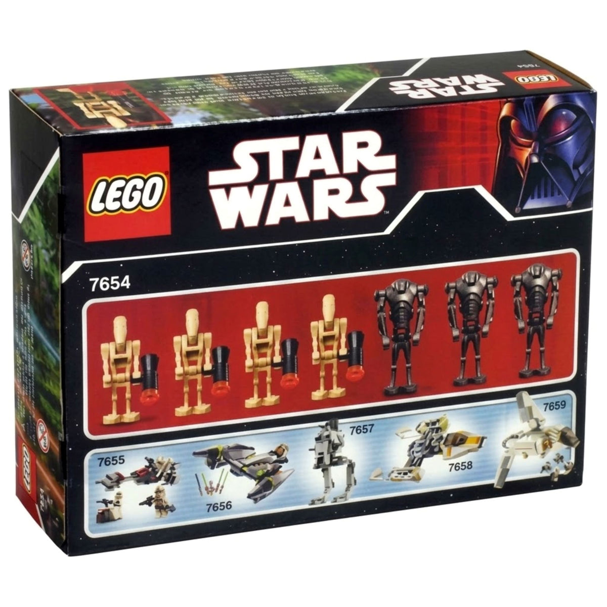 LEGO Star Wars Droids Battle Pack (7654) — back of box