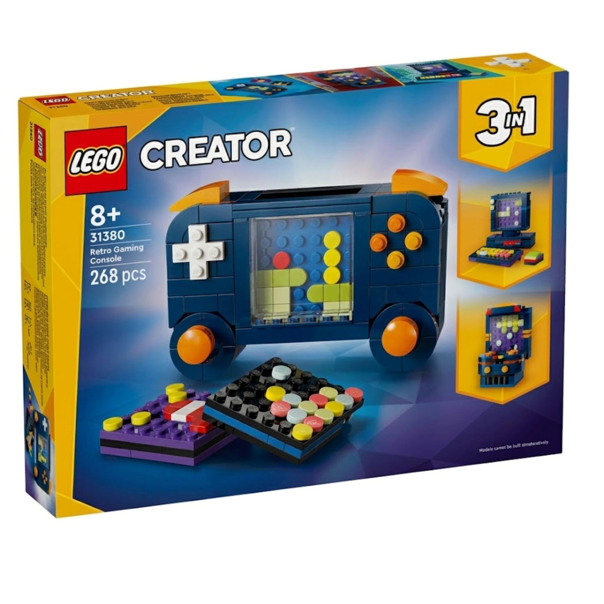LEGO Creator 3-in-1 Retro Gaming Console (31380) — front of box