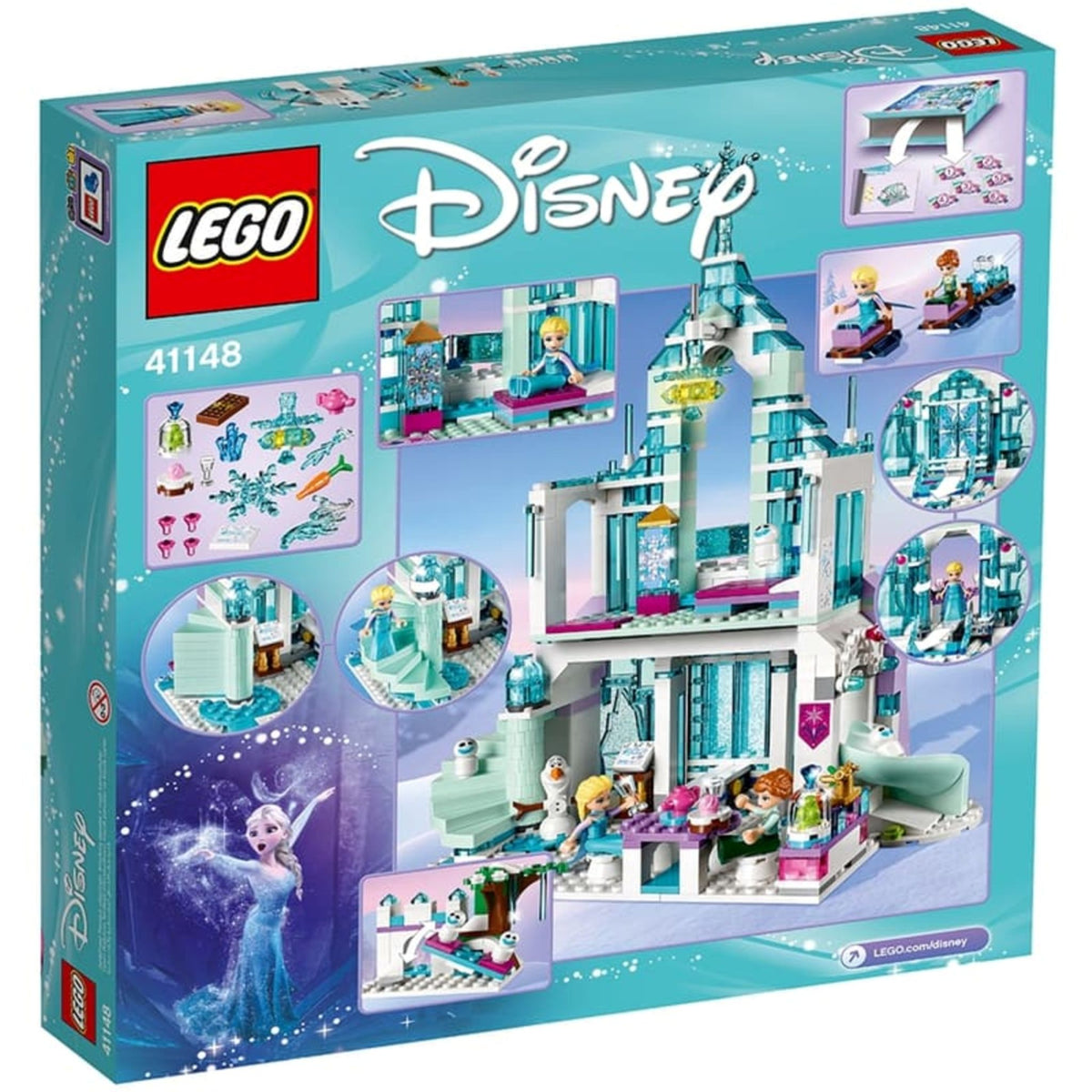 LEGO Disney Elsa's Magical Ice Palace (41148) — back of box