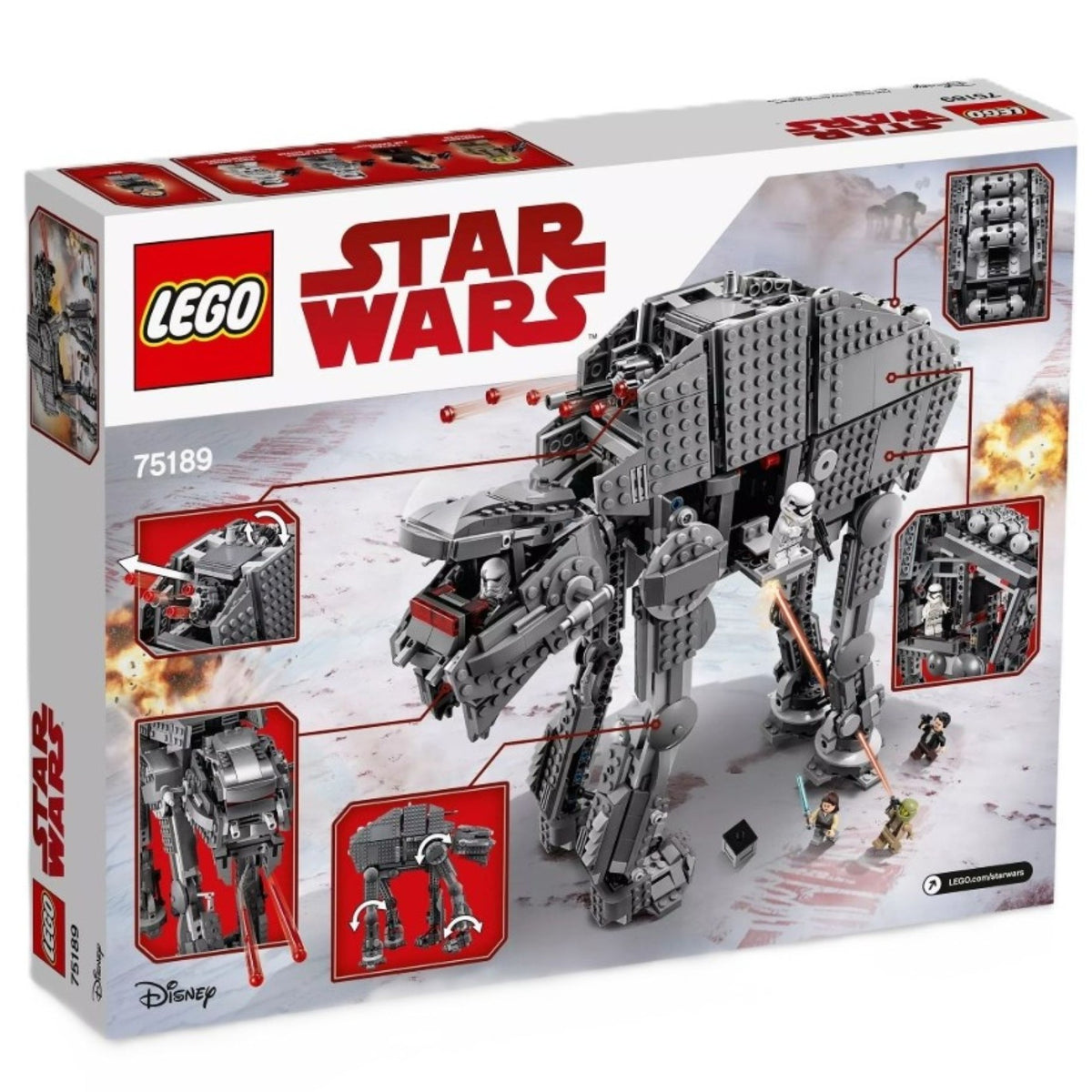 LEGO Star Wars First Order Heavy Assault Walker (75189) — back of box