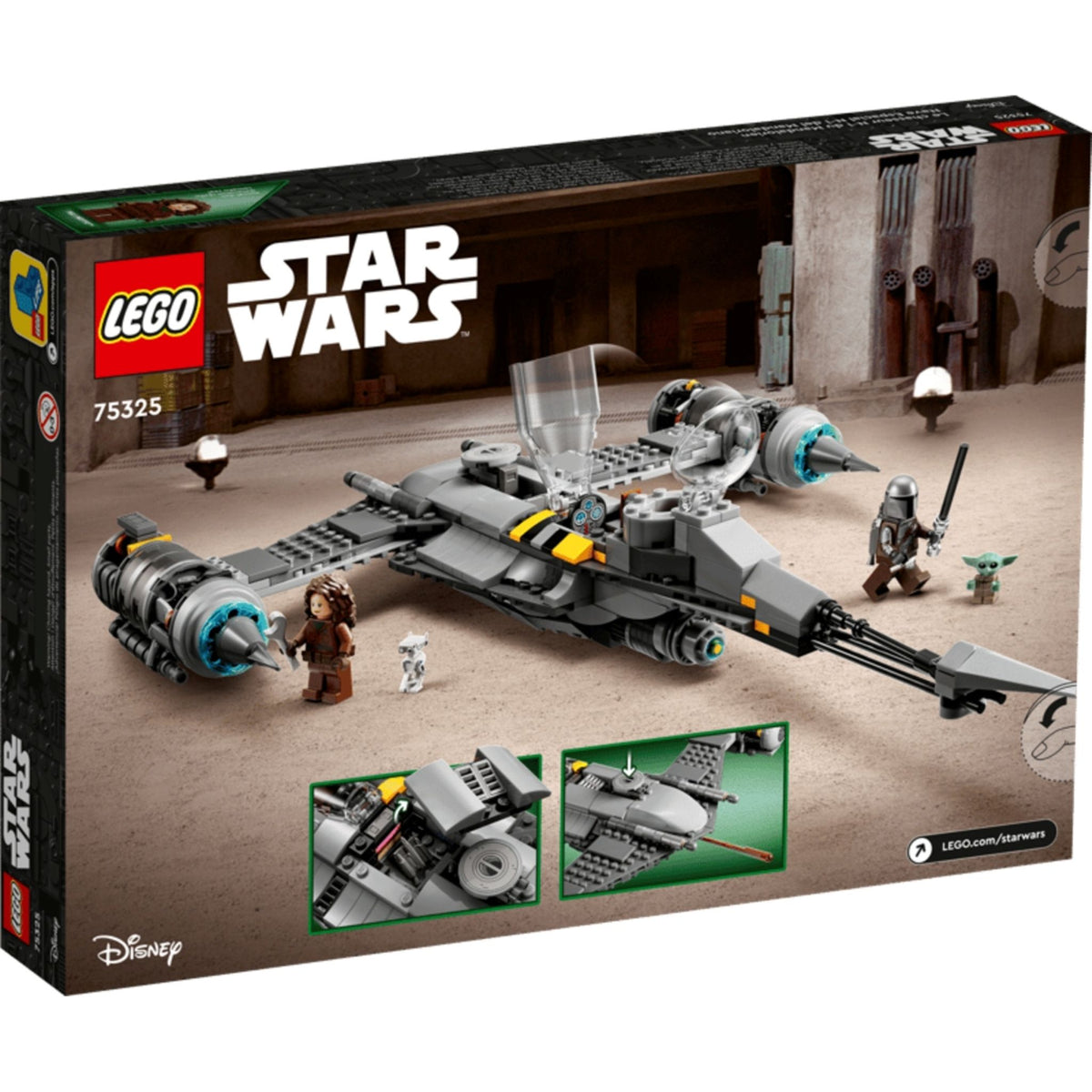 LEGO Star Wars The Mandalorian's N-1 Starfighter (75325) — back of box