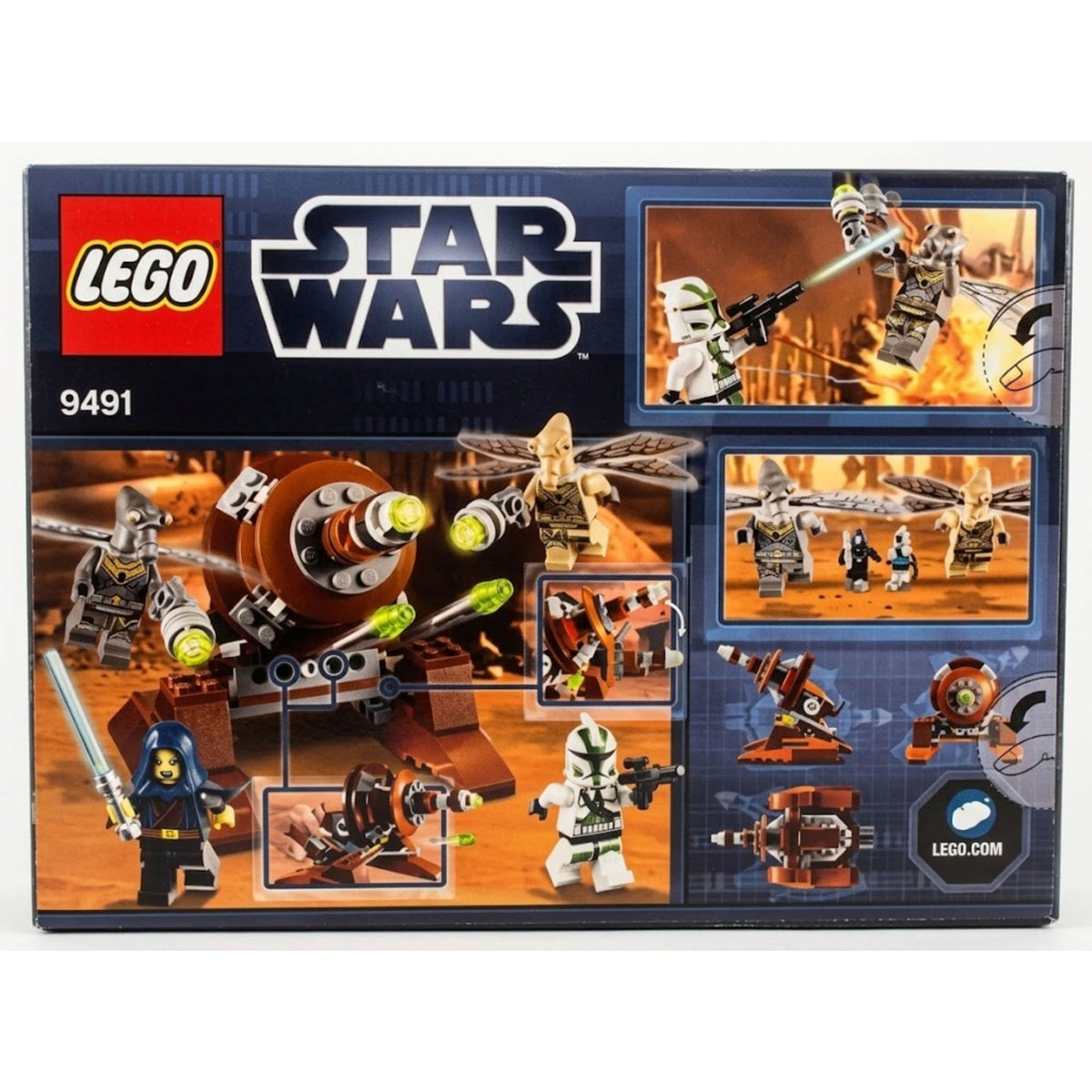 LEGO Star Wars Geonosian Cannon (9491) — back of box