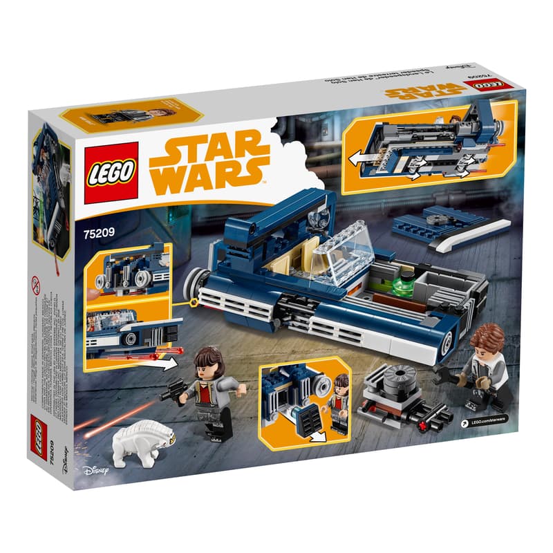 LEGO Star Wars Han Solo's Landspeeder (75209) — back of box